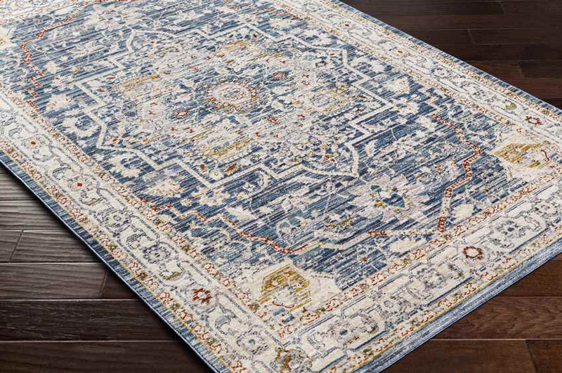 Asbury Traditional Denim Area Rug