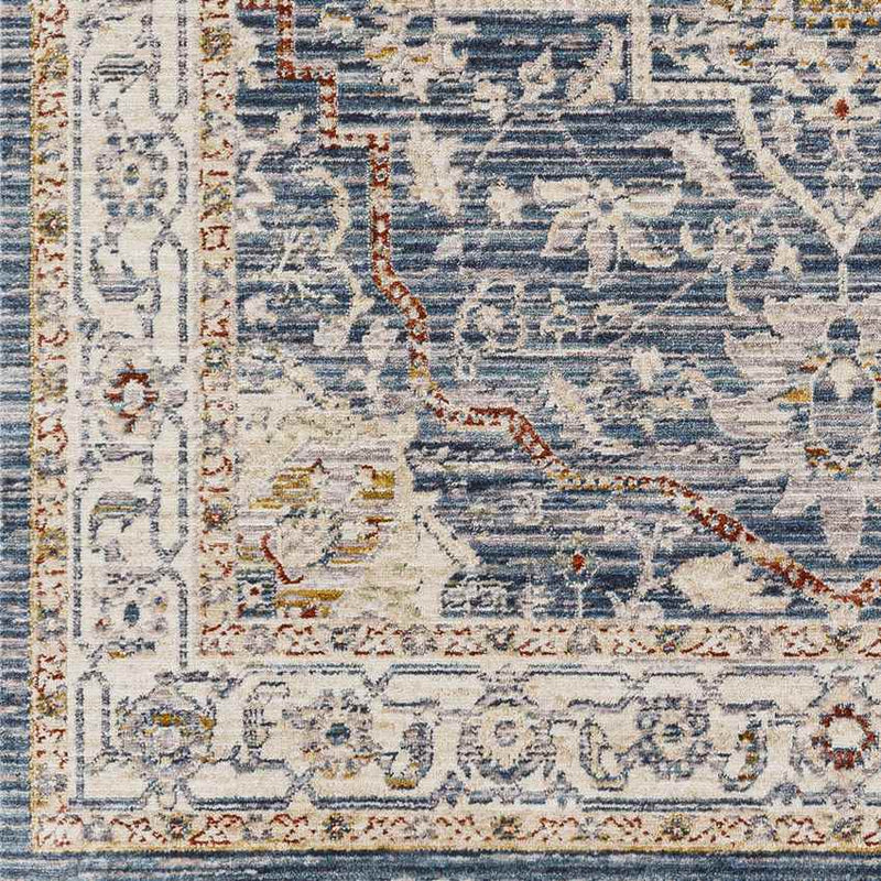 Asbury Traditional Denim Area Rug