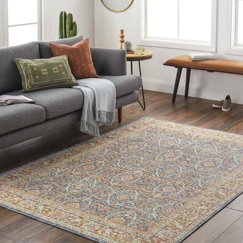 Rodman Traditional Orange Area Rug