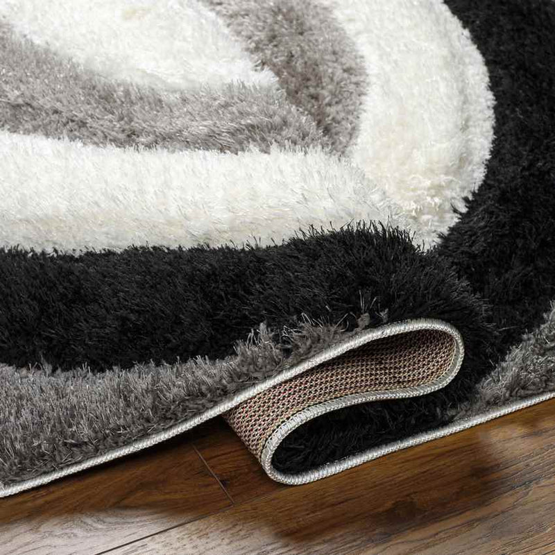 Sawyer Modern Black/Ivory Area Rug