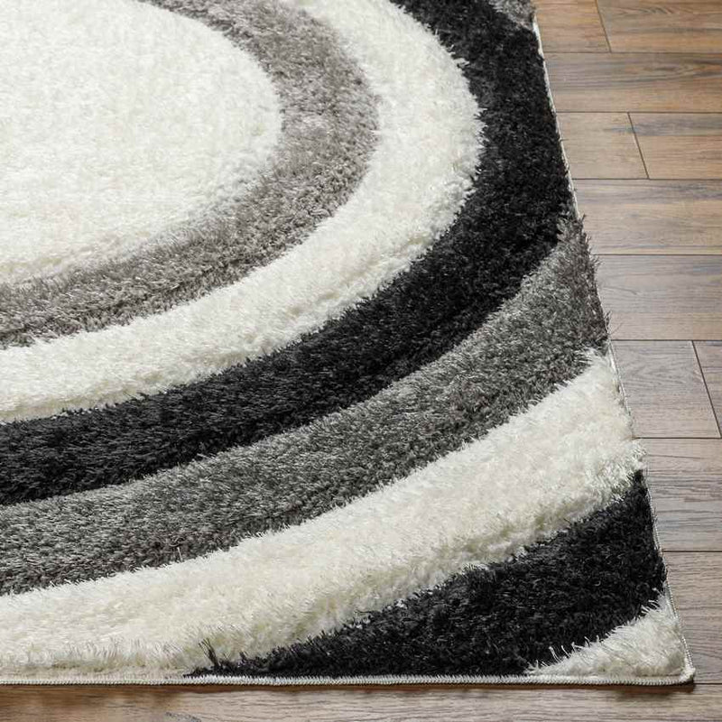 Sawyer Modern Black/Ivory Area Rug