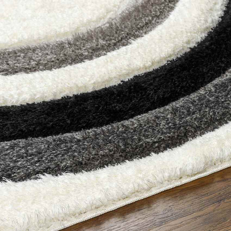 Sawyer Modern Black/Ivory Area Rug