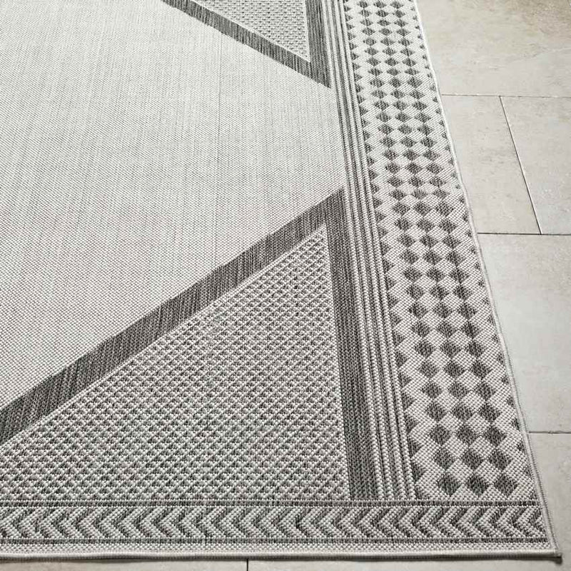 Silver Global Charcoal/Ivory Area Rug