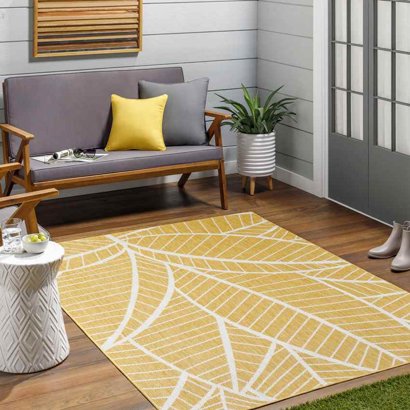 Smolan Coastal Mustard Area Rug