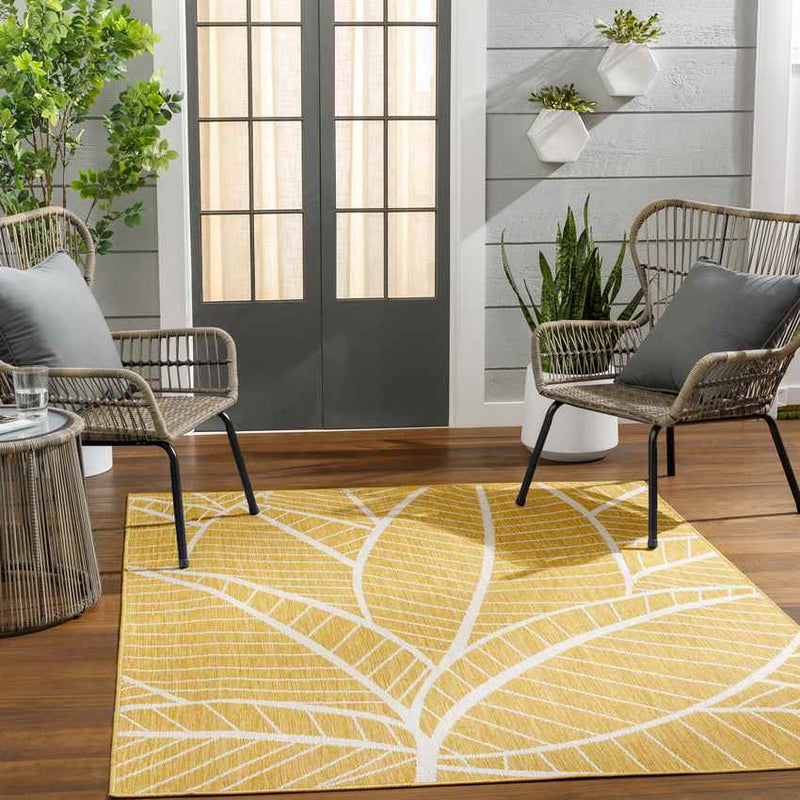 Smolan Coastal Mustard Area Rug