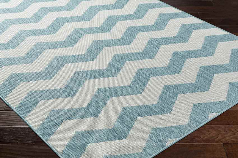 Spring Global Sky Blue/Ivory Area Rug