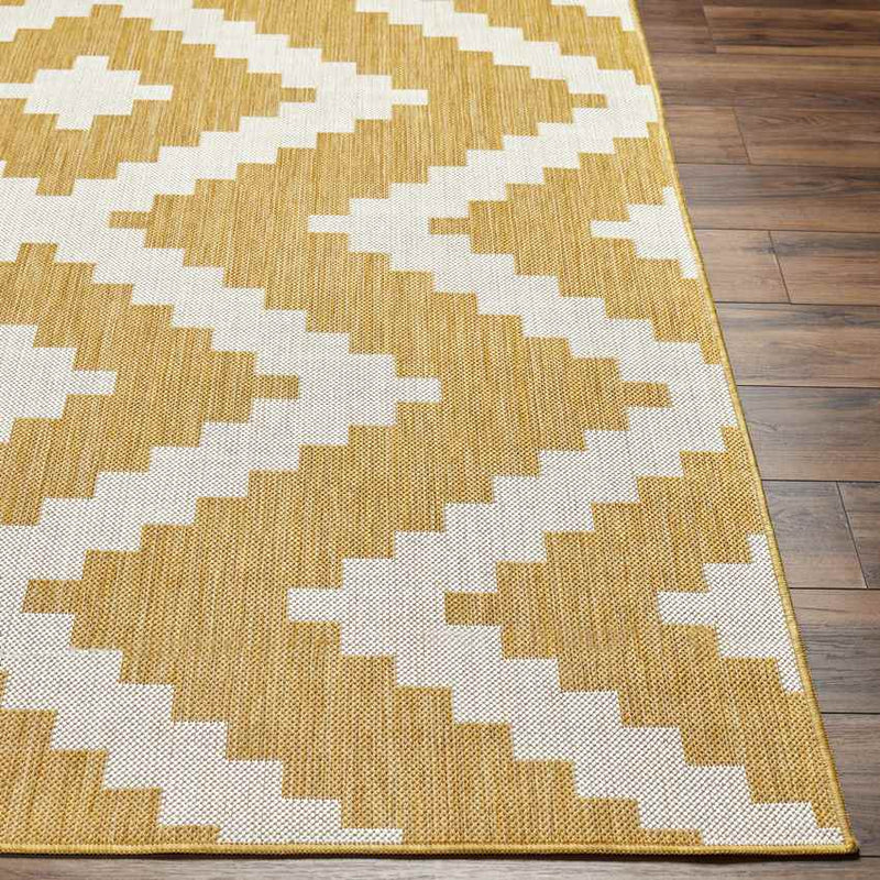 Squaw Global Mustard/Off-White Area Rug