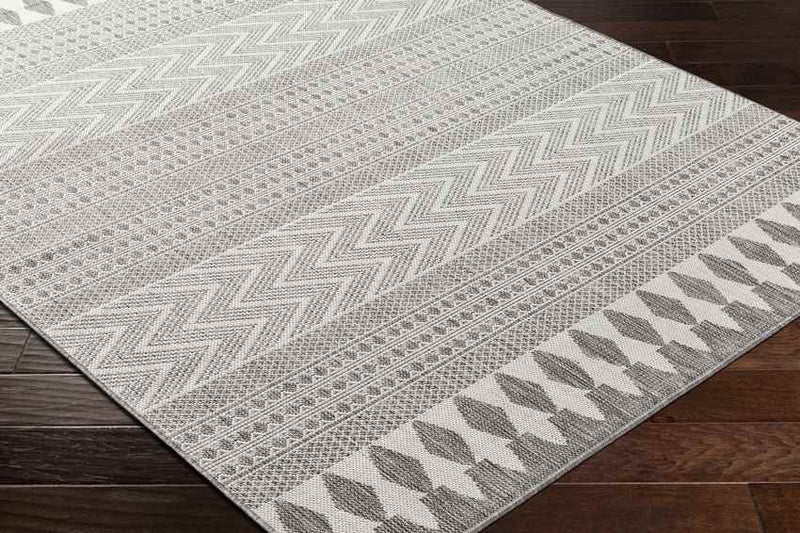 St Mary Global Medium Gray/Off-White Area Rug