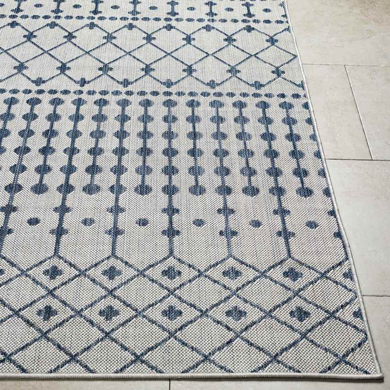 St Mary Global Off-White/Navy Area Rug