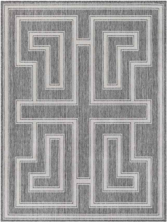 Sylvia Global Dark Gray/Ivory Area Rug