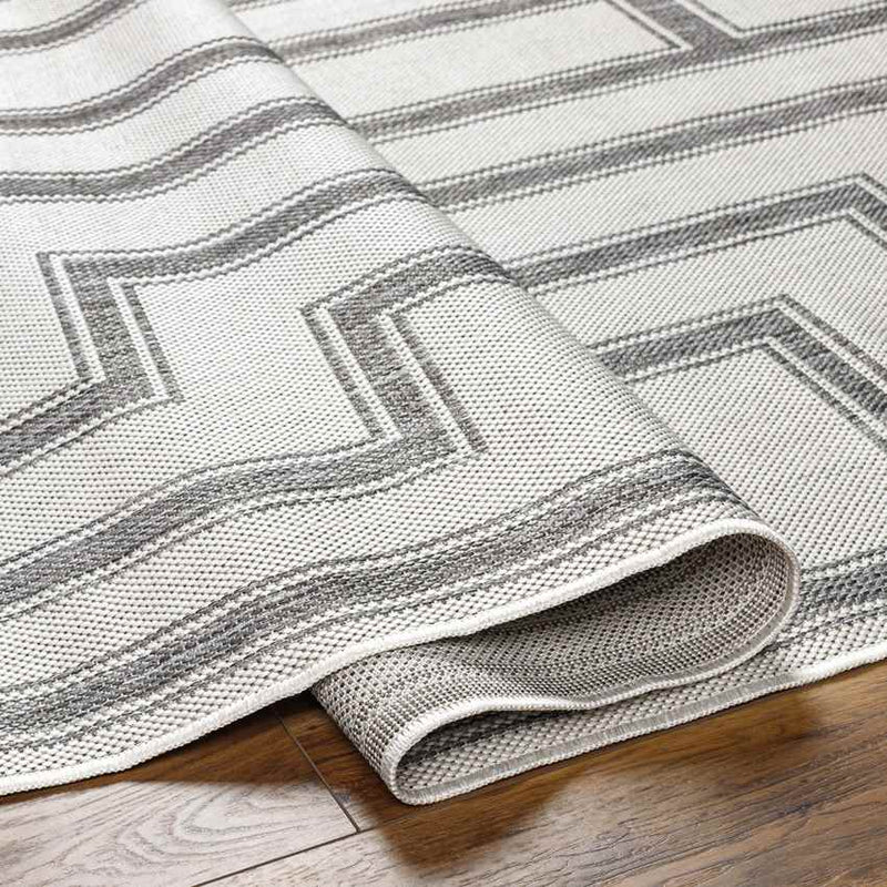 Sylvia Global Ivory/Dark Gray Area Rug