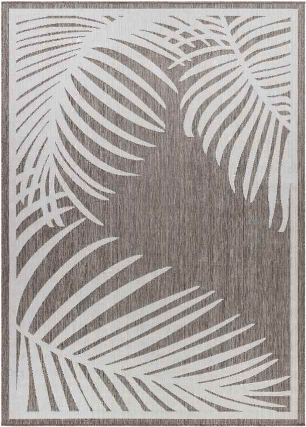 Tescott Coastal Dark Brown Area Rug