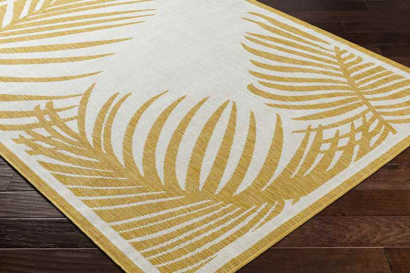 Tescott Coastal Mustard/Ivory Area Rug