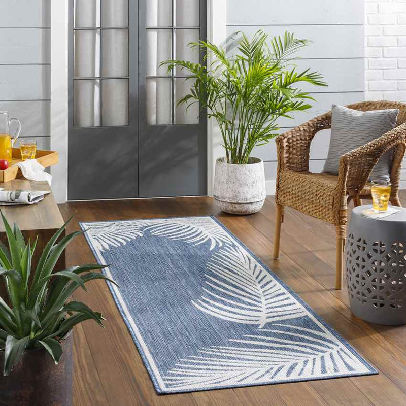 Tescott Coastal Navy Area Rug