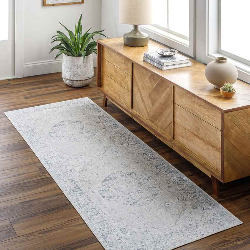 Edmonson Traditional Oatmeal Washable Area Rug