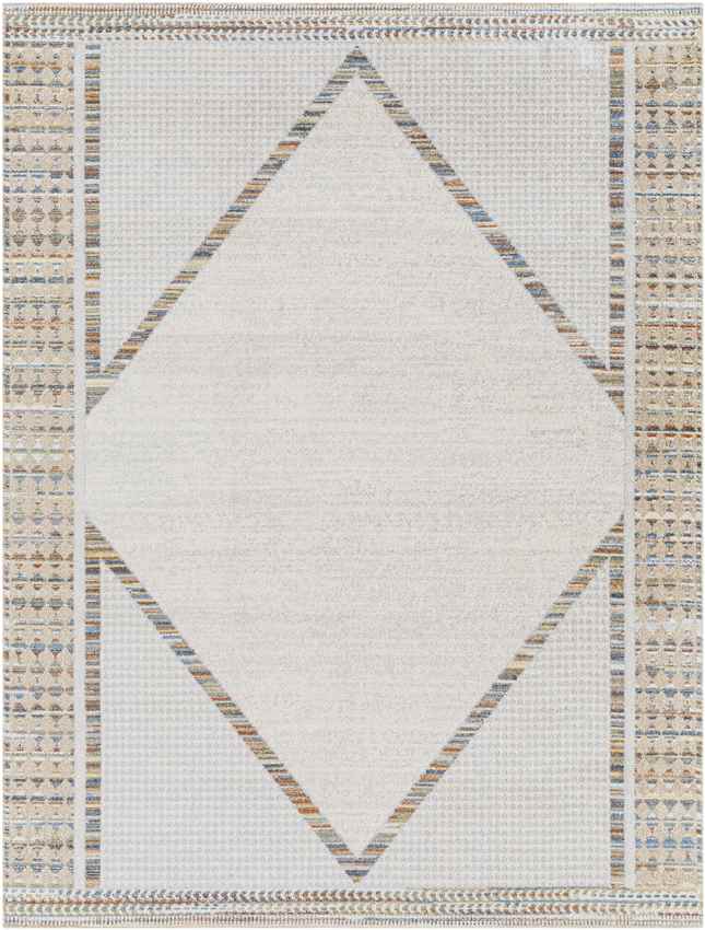 El Dorado Global Beige Washable Area Rug