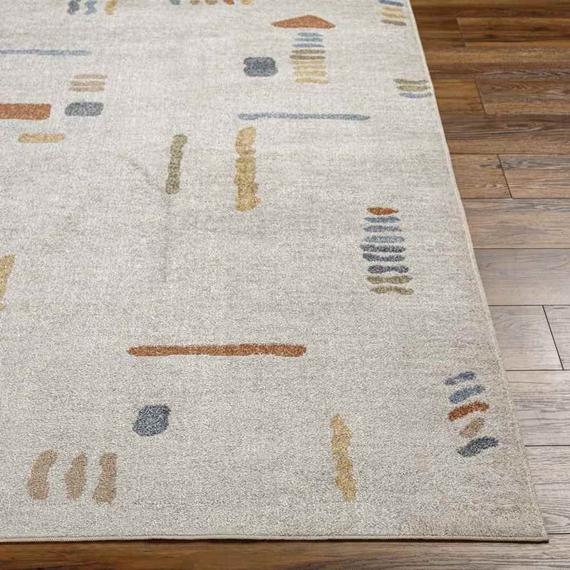 Elbing Modern Beige Washable Area Rug