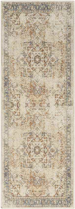 Elkton Traditional Burnt Orange Washable Area Rug