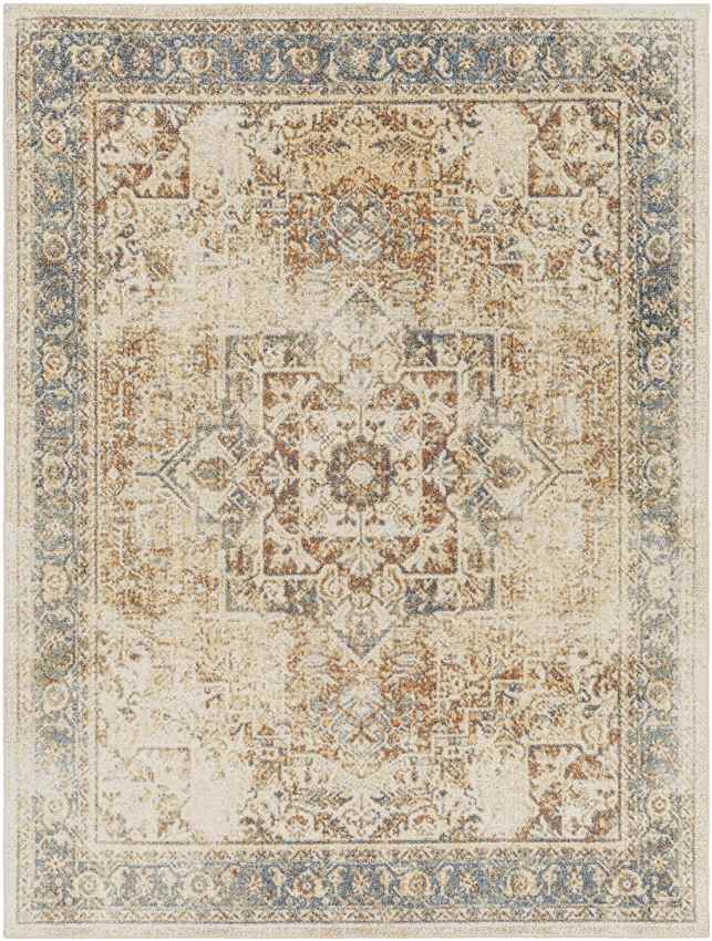 Elkton Traditional Burnt Orange Washable Area Rug