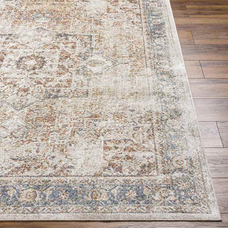 Elkton Traditional Burnt Orange Washable Area Rug