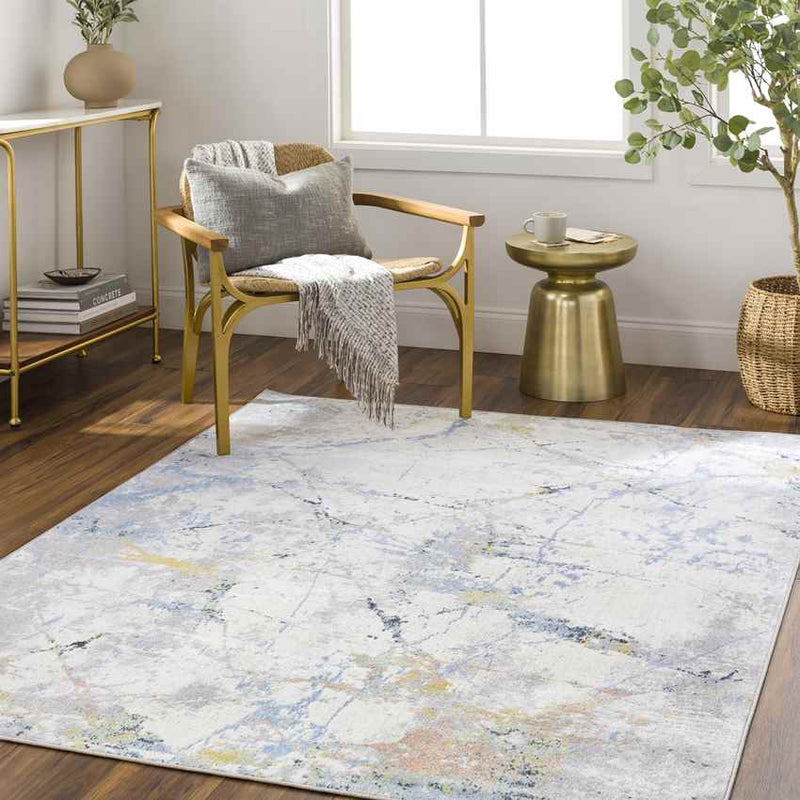 Underwood Modern Ivory Washable Area Rug