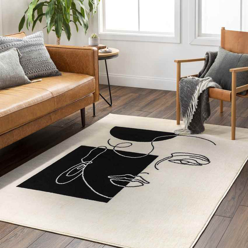 Cherryvale Modern Beige Area Rug