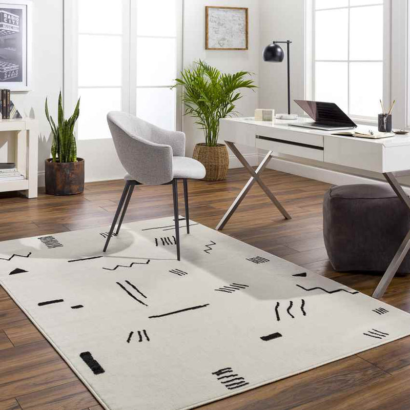 Burr Oak Modern Beige Area Rug