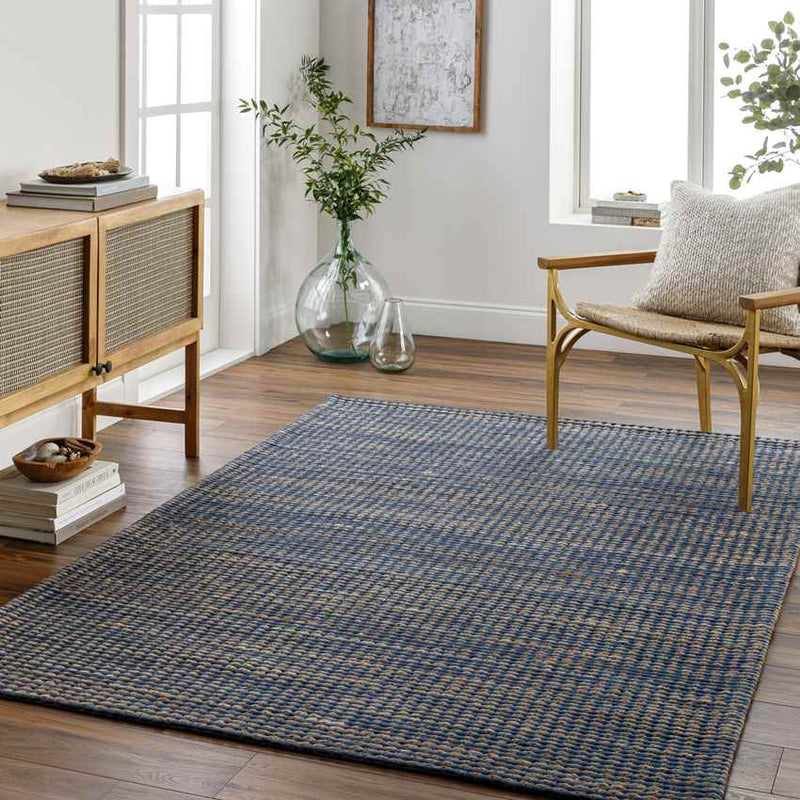 Denmark Modern Dark Blue Area Rug