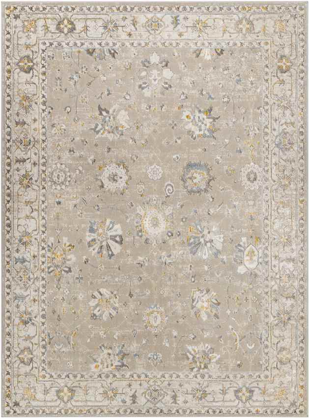 Falls Traditional Taupe Area Rug