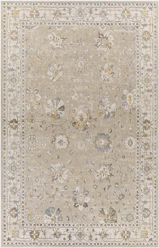 Falls Traditional Taupe Area Rug