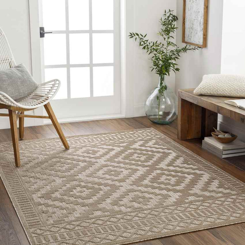 Bushong Modern Brown Area Rug