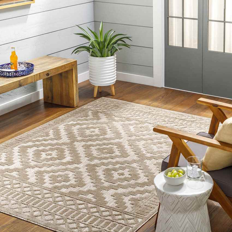 Bushong Modern Brown Area Rug