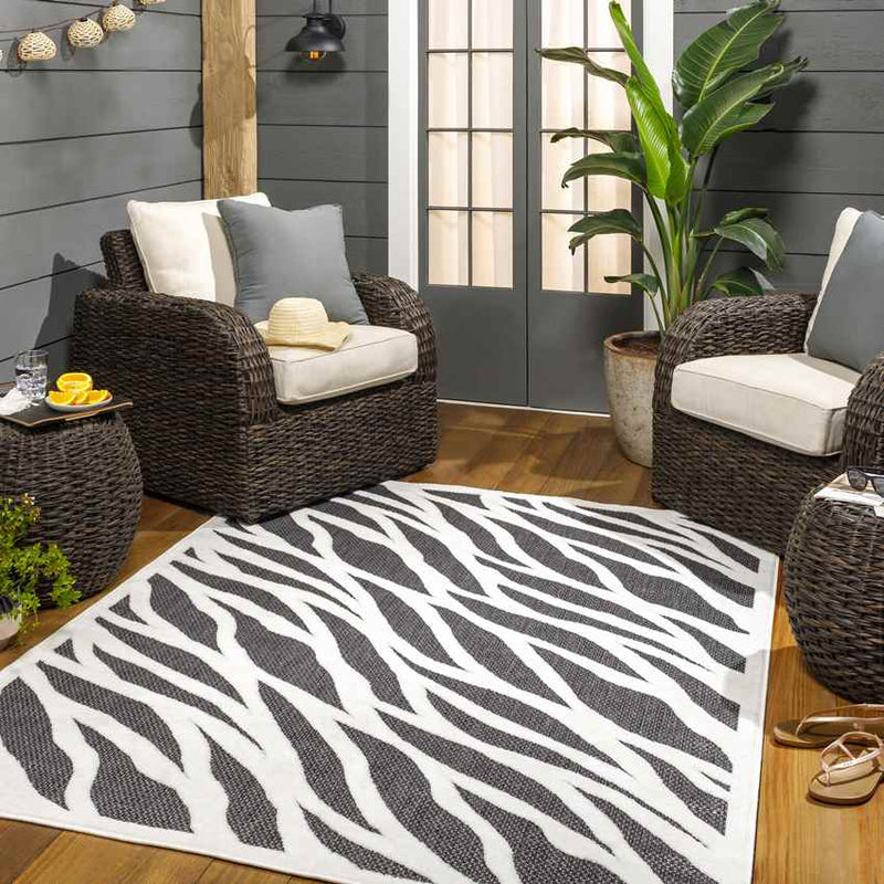 Calamus Modern Charcoal Area Rug