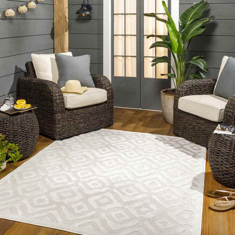 Callender Modern Cream Area Rug