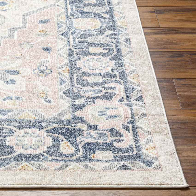 WaKeeney Traditional Cream Washable Area Rug