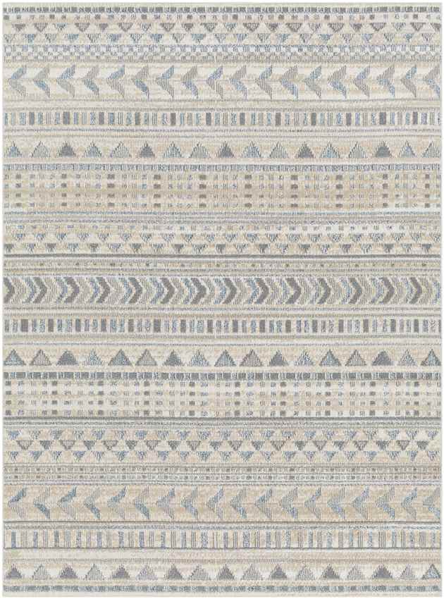 Wamego Global Light Gray Washable Area Rug