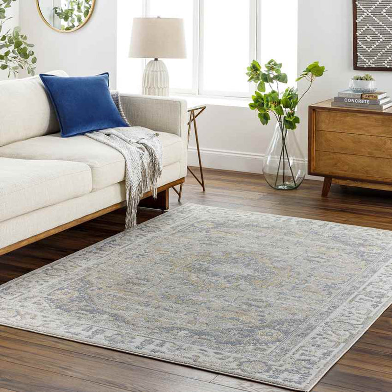 Wathena Traditional Beige Washable Area Rug