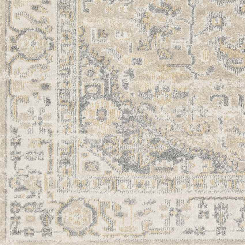 Wathena Traditional Beige Washable Area Rug