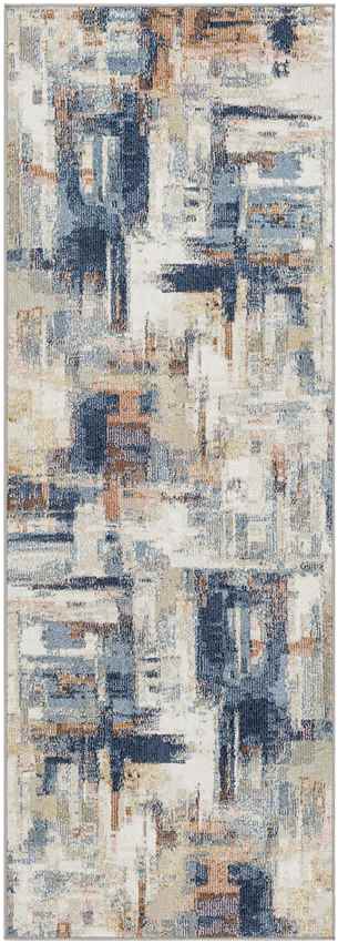 Welton Modern Navy Washable Area Rug