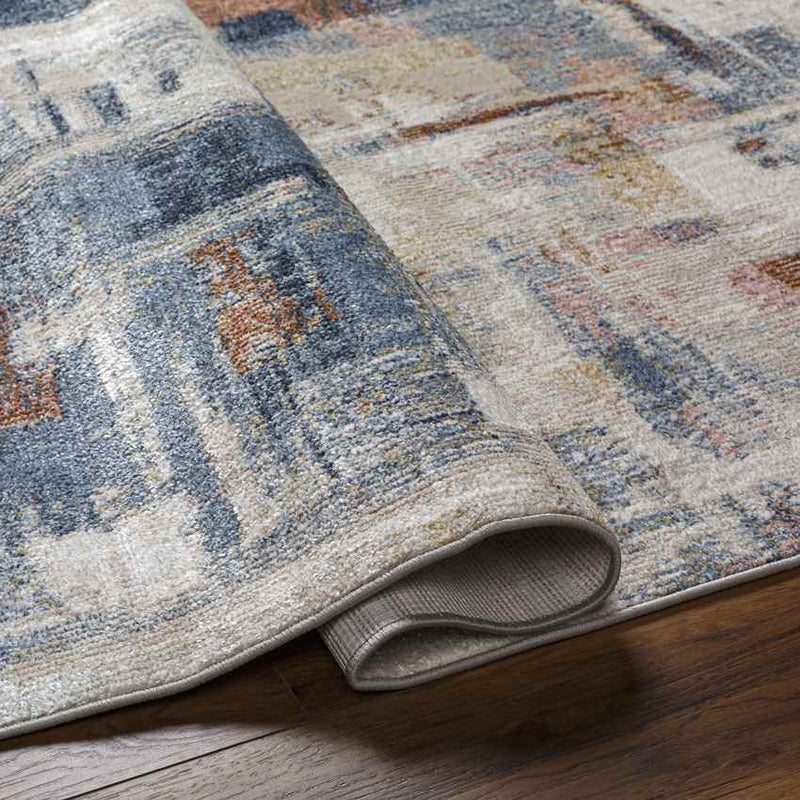 Welton Modern Navy Washable Area Rug