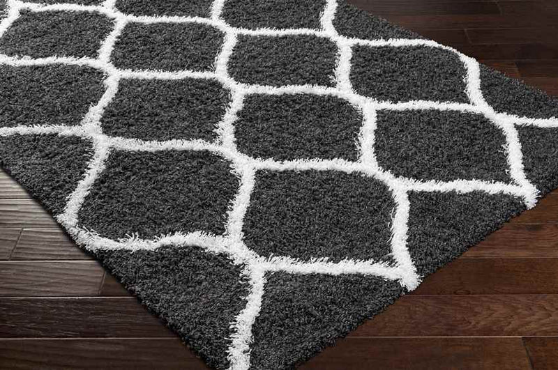 Blockton Cottage Black Area Rug