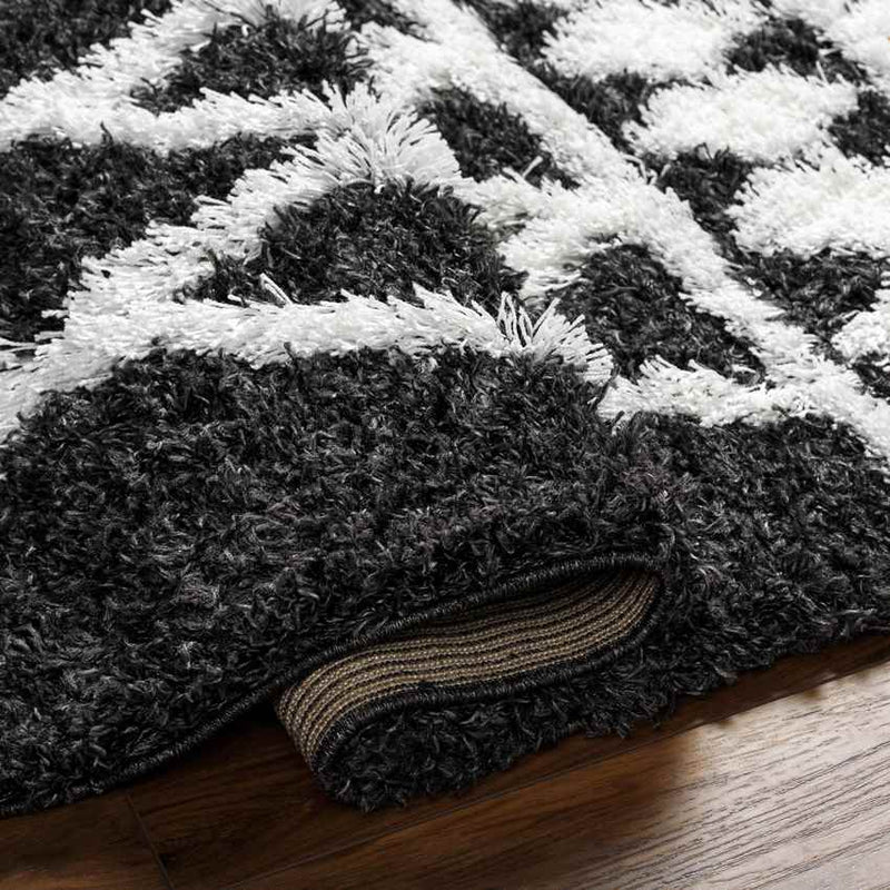 Booth Modern Black Area Rug