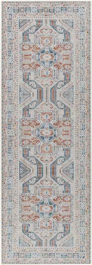 Willisburg Traditional Navy Washable Area Rug