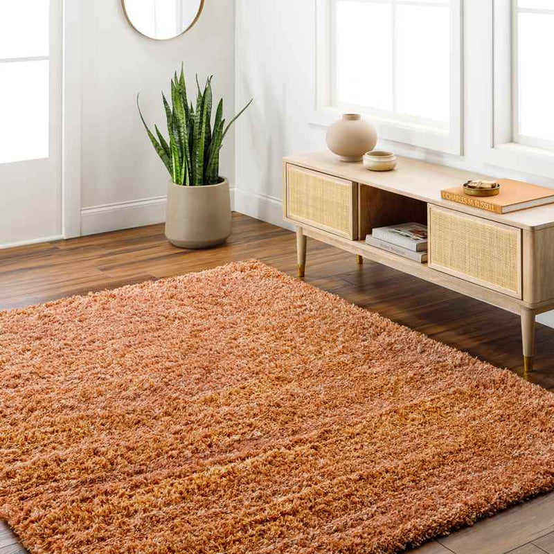 Elk River Modern Burnt Orange Area Rug