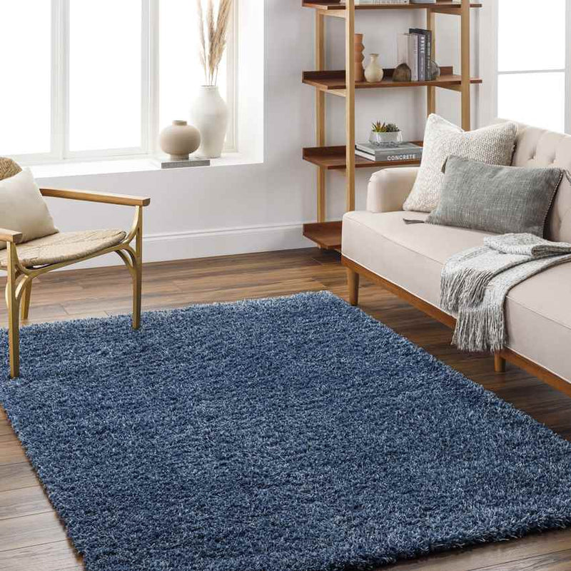 Elk River Modern Dark Blue Area Rug