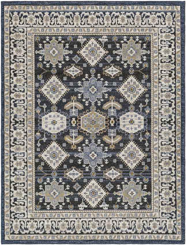 Dutch Creek Traditional Dark Blue Area Rug