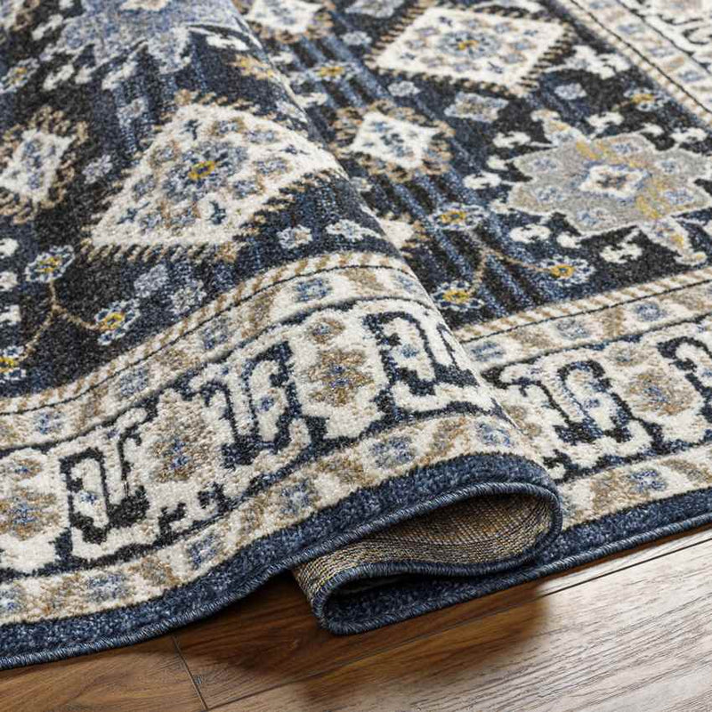 Dutch Creek Traditional Dark Blue Area Rug