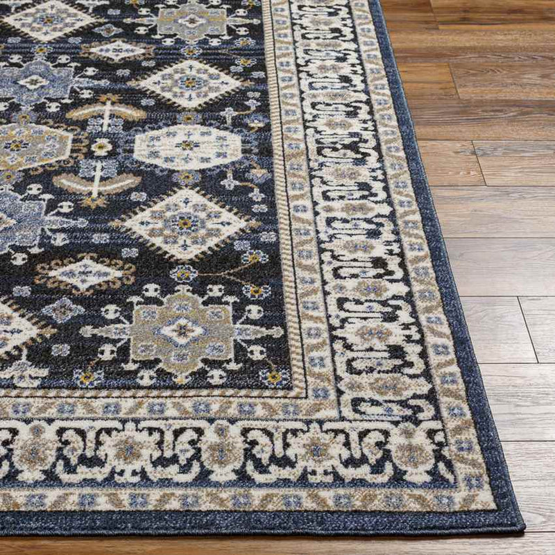 Dutch Creek Traditional Dark Blue Area Rug