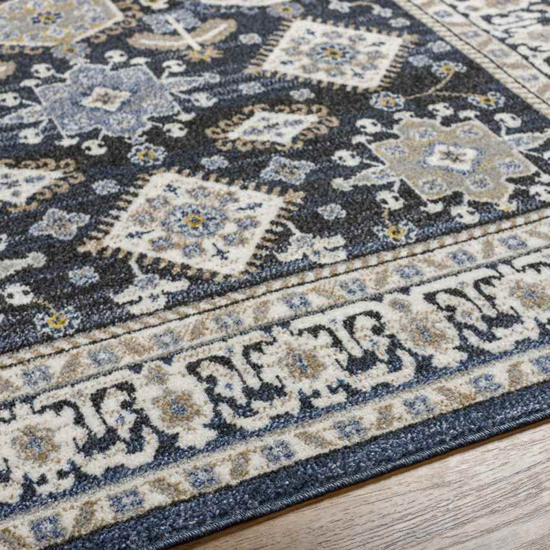 Dutch Creek Traditional Dark Blue Area Rug