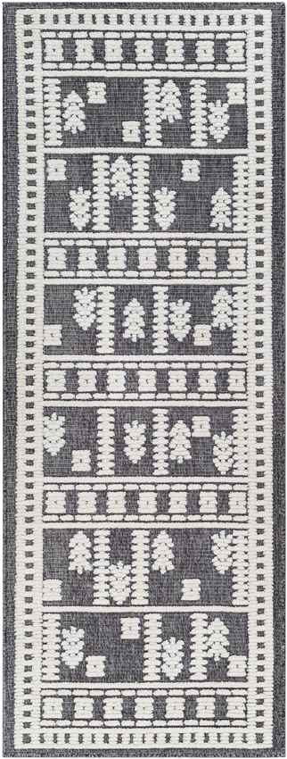 Brownsville Global Charcoal Washable Area Rug